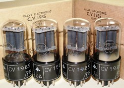 Brand New, Matched Pairs RARE MINT NOS NIB January-1953 Brimar CV1985 6SL7GT BLACK PLATE Square Getter Tubes. STC Footscray production. From British Military Stock. One of the most desirable 6SL7 type tubes.