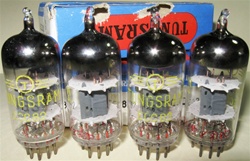 Brand New, MINT NOS NIB NOV-1979 Tungsram ECC82 12AU7 Tubes with same batch code. Made in Hungary. Tungsram ECC82 tubes are well liked by many Audiophiles. Tube boxes are battered as shown in the picture. Tubes are in pristine condition.