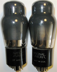 Brand Spanking NEW, Matched Pair 1950s NATIONAL UNION USA 6V6G ST Coke Bottle smoke glass tubes. From Italian Military Stock. Very desirable tube for both Guitar and Audio applications.