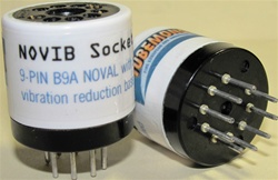 NOVIB Socket Saver© with Vibration Reduction Base and Gold Plated Pins (socket side) - 9-pin B9A NOVAL  (NOT MADE IN CHINA) - Plug & Play (everybody needs one)