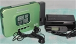 Like NEW  Early 1990s Model Panasonic Portable Cassette Player RQ-SX50 - Green Color - Made in JAPAN - Reconditioned - DOLBY