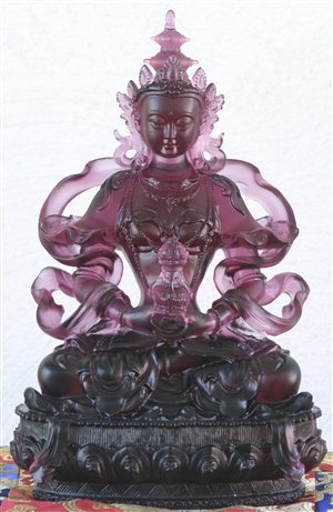 Statue Amitayus Glass, 11 inch