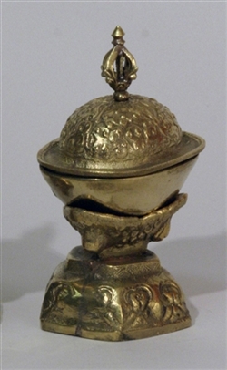 Kapala, brass, 4 inch height, 3 inch diameter