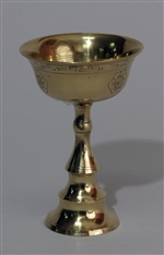 Butterlamp, Brass, 4.5 inch height, 3 inch diameter