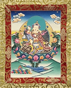 Thangka Guru Rinpoche, Padmasambhava with consort