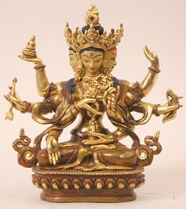 Namgyalma, 06 inch, Partially Gold Plated