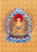 Shakyamuni Buddha Golden Note Card