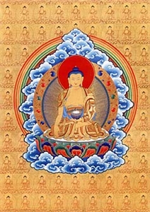 Shakyamuni Buddha Golden Note Card