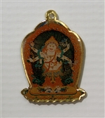 Deity Pendant White Mahakala