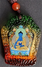 Medicine Buddha Pendant Glass
