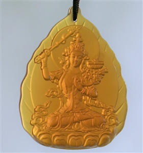 Deity Pendant Manjushri Glass