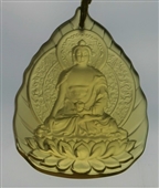 Deity Pendant Buddha Shakyamuni Glass