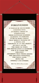 Dalai Lama Quote Banner: Forgiveness