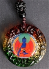 Medicine Buddha Pendant round