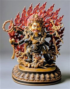 Statue 6-armed Mahakala  Chagdrukpa