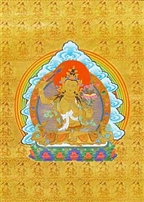 Golden Note Card Manjushri