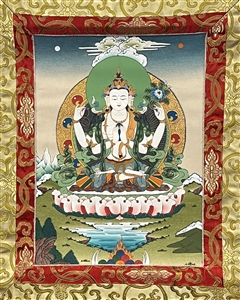 Thangka Chenrezik