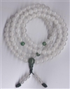 Mala Agate White, 07 mm, 108 beads