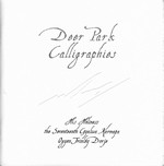 Deer Park Calligraphies <br>  By: H.H. 17th Karmapa Ogyen Trinley Dorje