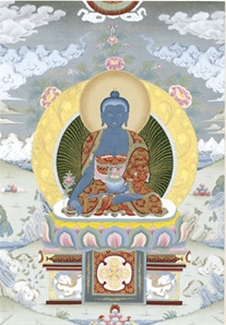 Medicine Buddha, matted