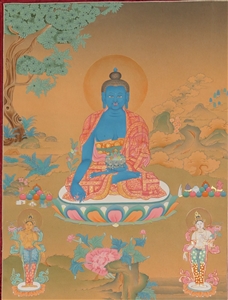 Thangka Medicine Buddha