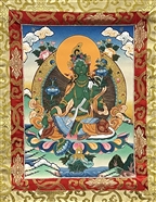 Thangka Green Tara