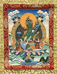 Thangka Green Tara