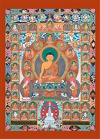 35 Buddhas 5 x 7 inch