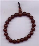 Wrist Mala, Carnelian, 18 beads, 10mm