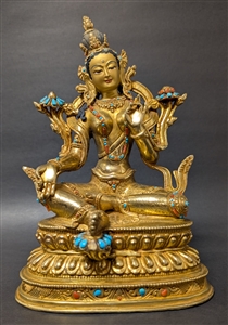 Statue Green Tara