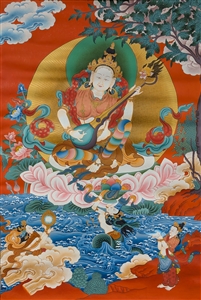Thangka Sarasvati