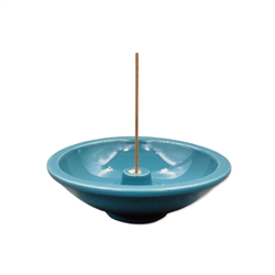 Incense Holder Blue-Green, Ceramic (Shoyeido)