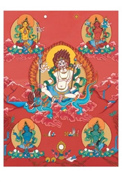 White Dzambhala Postcard