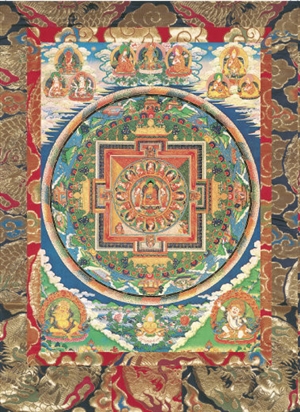 Mandala of the Sixteen Great Arhats<br>Laminated: 5x7 inch