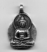 Deity Pendant, Silver, Amitabha