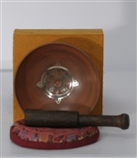 Singing Bowl Gift Set (Orange Box w/ Dharma Wheel)