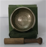 Singing Bowl Gift Set (Green Box w/ Buddha Eyes)