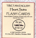 Heart Sutra Flash Cards, Tibetan-English