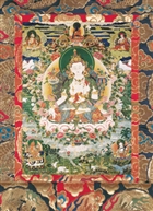 White Manjushri, Laminated Card 5 x 7 inch