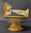 Serkyem, Gold- and Silver-Plated Copper, 6 Inch