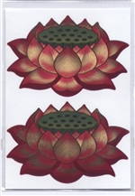 Two Lotus Stickers