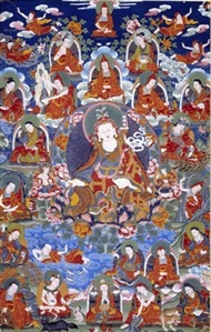 Padmasambhava and the 25 Disciples, matted
