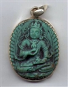 Deity Pendant, Vajrasattva, Silver