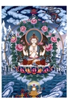 Avalokiteshvara, Four-Armed Postcard