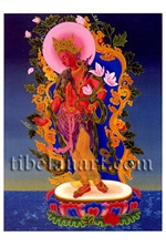 Avalokiteshvara, Chenrezig, Standing Postcard
