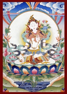 White Tara 5 x 7 inch