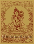 White Tara Silk Screen Print