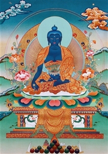 Medicine Buddha #2, Pecha Card