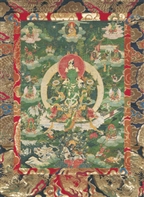 Green Tara<br>dark green<br>Laminated: 5x7 inch