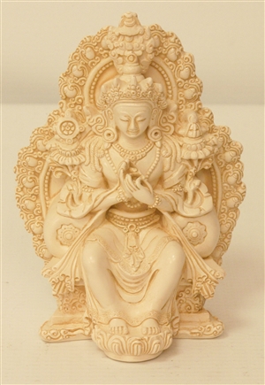 Statue Maitreya, 4 inch, Resin